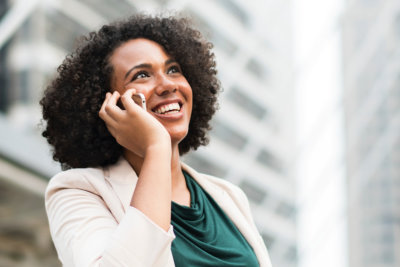 woman calling